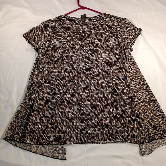 Susan Lawrence Black With Leopard Print Blouse - Picture 6 of 6